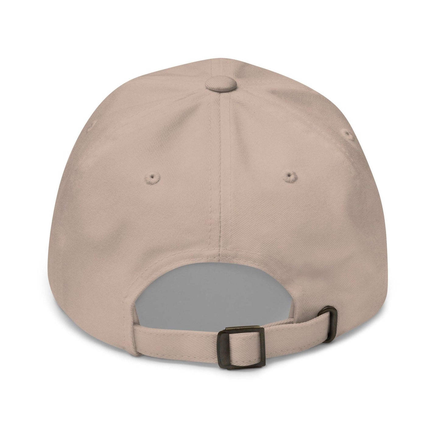 Beige baseball cap on a white background