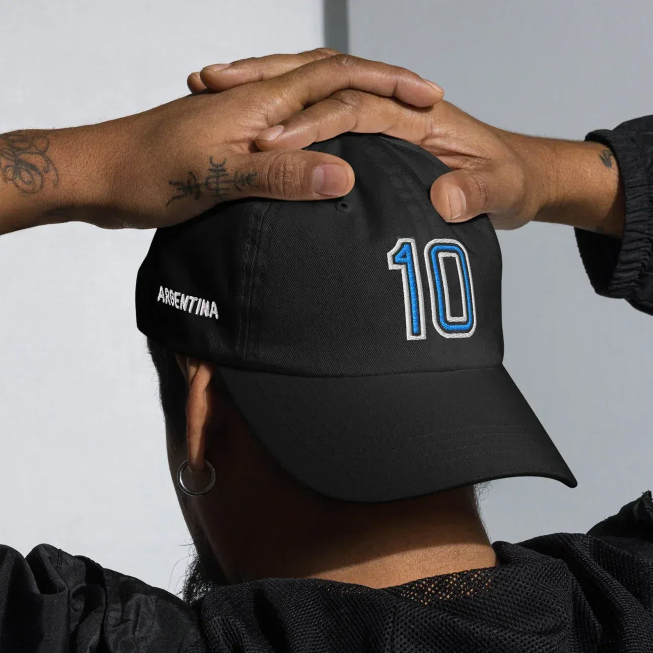 Argentina-soccer-hat-black - Country. Club. Soccer.