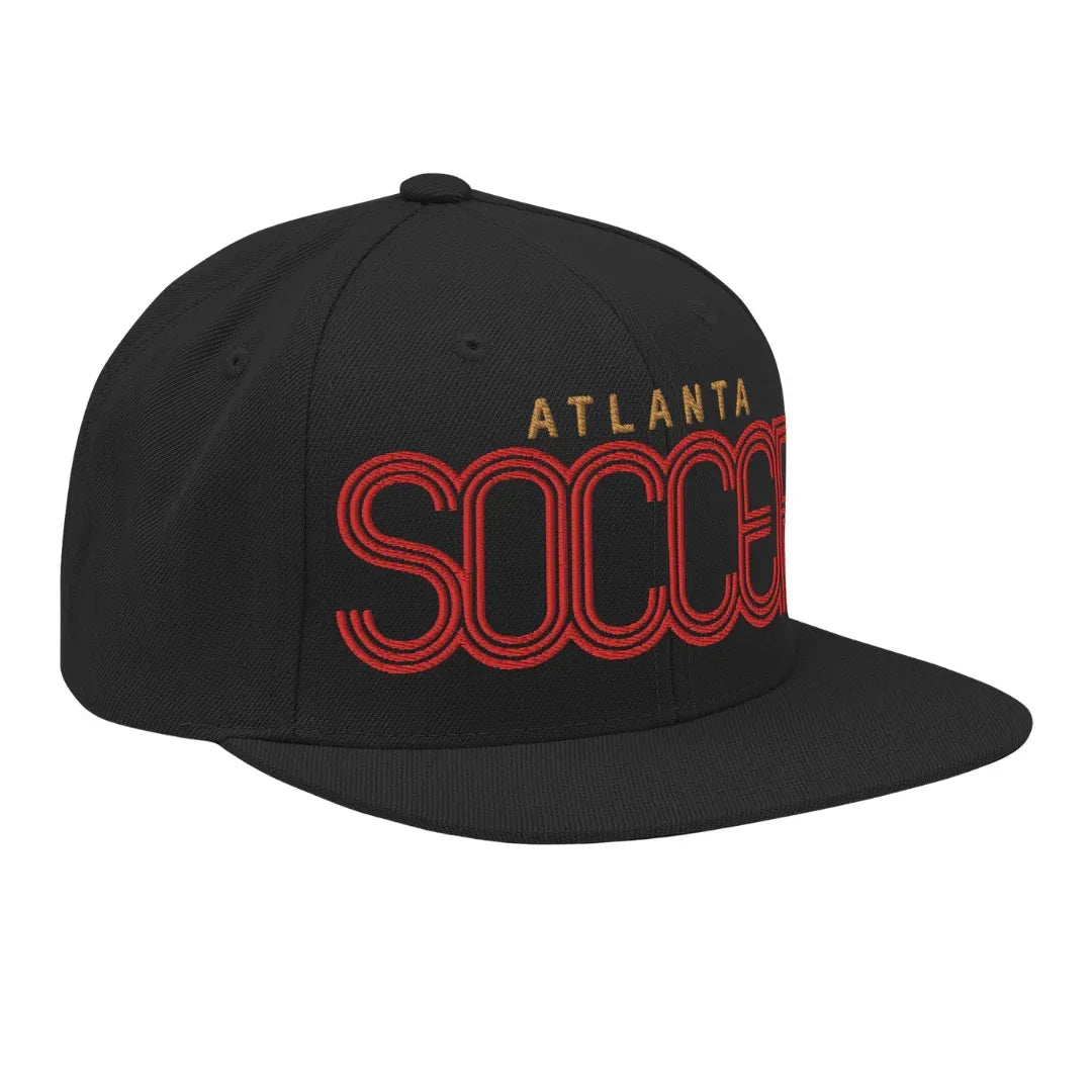 Atlanta-soccer-snapback-hat-black-right - Country. Club. Soccer.