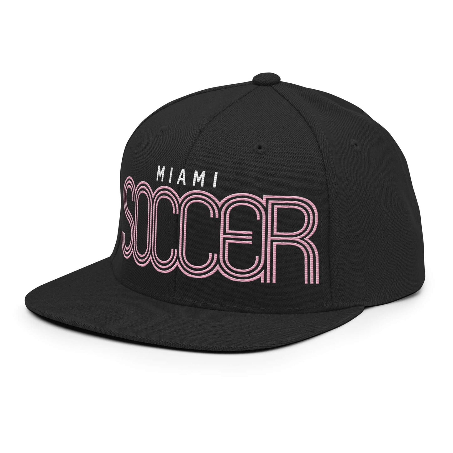 Miami-soccer-futbol-snapback-hat-black-left - Country. Club. Soccer.