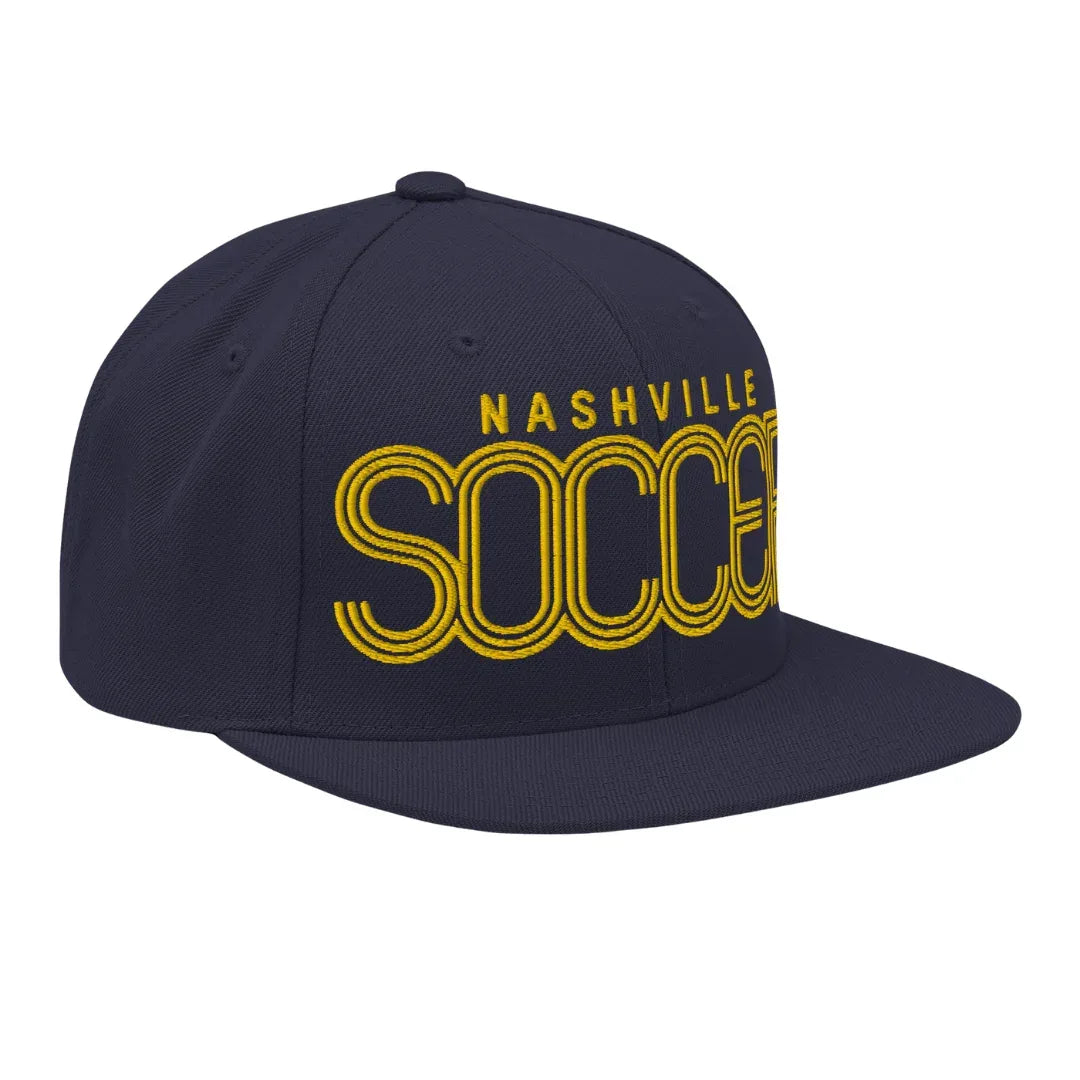 Nashville-soccer-snapback-hat-navy-right - Country. Club. Soccer.