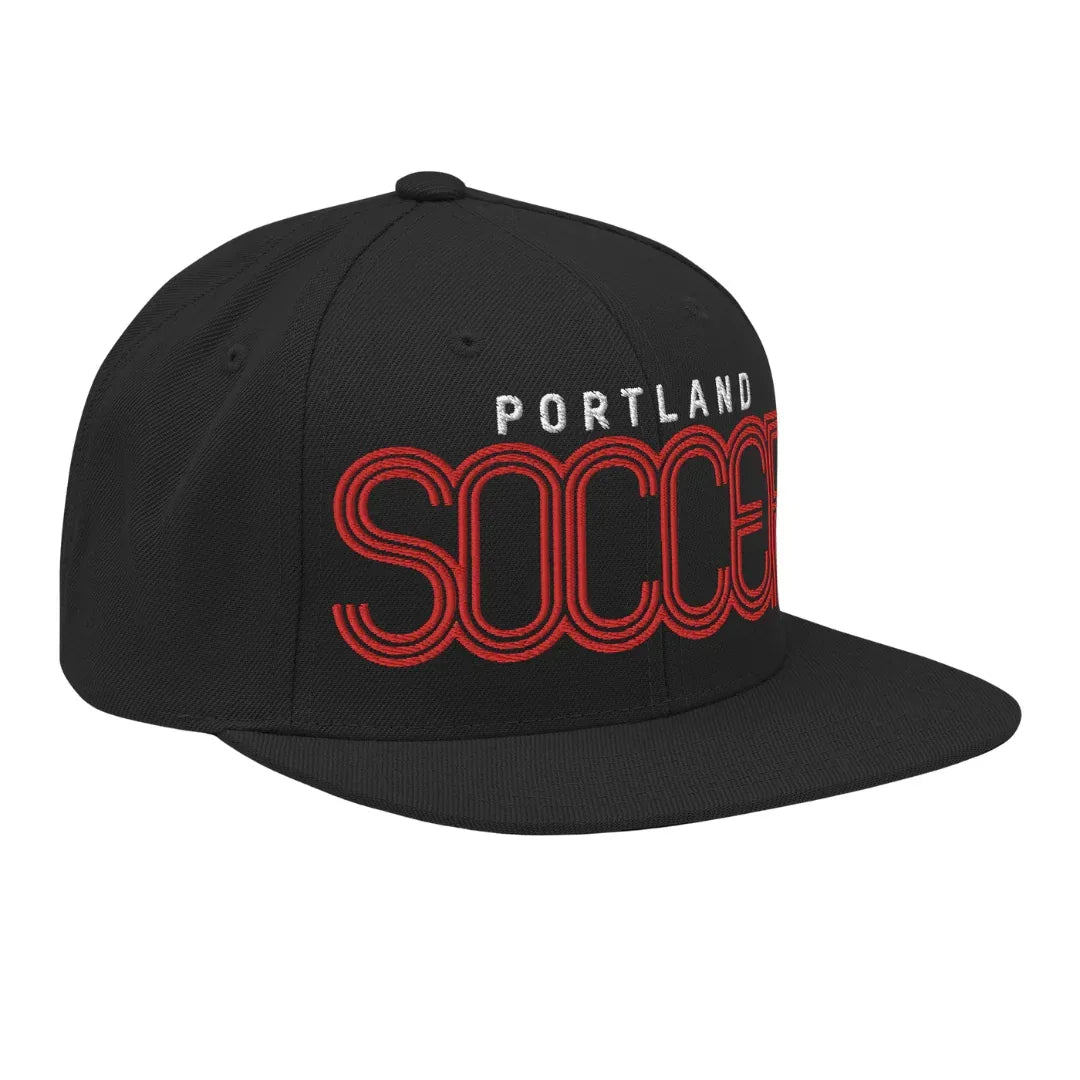 Portland-soccer-snapback-hat-black-right - Country. Club. Soccer.