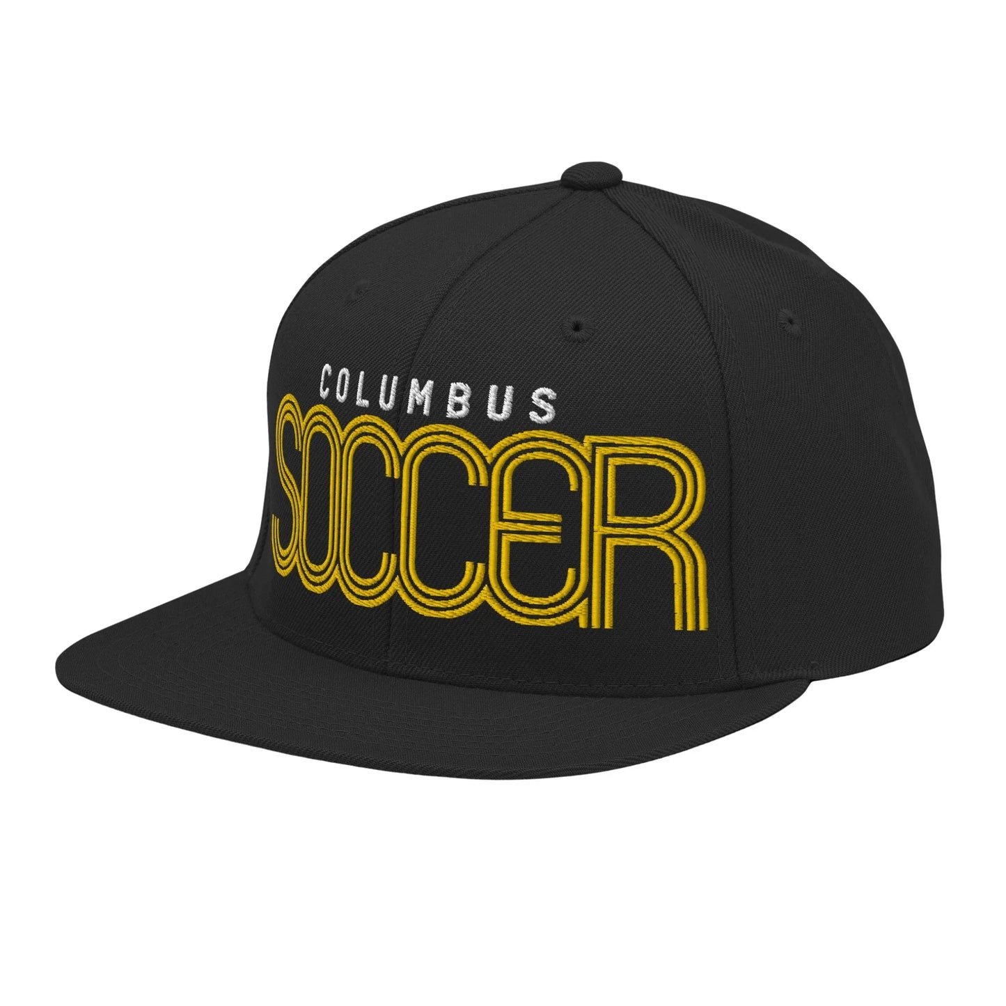 columbus-soccer-league-snapback-hat-black-left - Country. Club. Soccer.