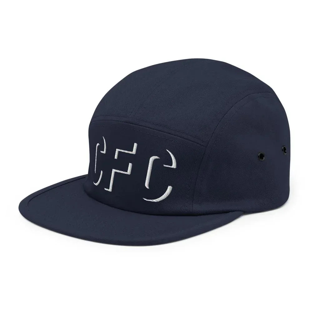 CFC-soccer-football-five-panel-hat-navy-left - Country. Club. Soccer.