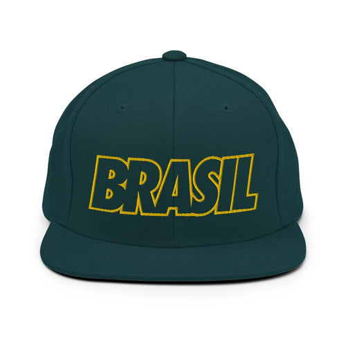 Brasil Bold Snapback Hat - Soccer Snapbacks