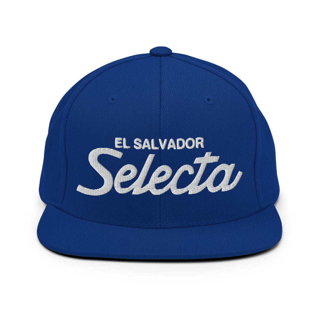 El Salvador Retro Snapback Hat - Country. Club. Soccer.