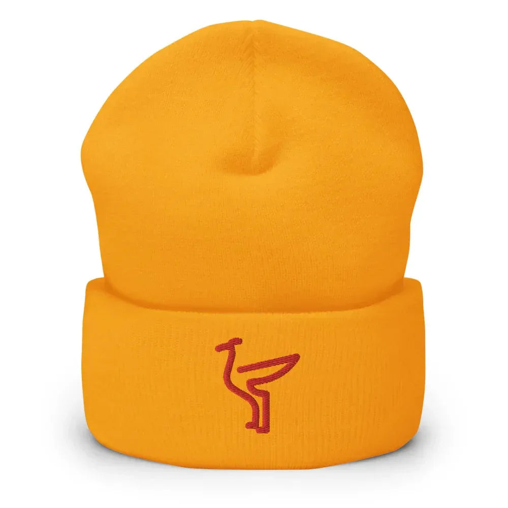 cuffed-beanie-gold-front-61e9d596d400a - Country. Club. Soccer.
