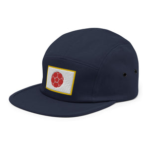 Japan Soccer Flag Five Panel Hat - Country. Club. Soccer.