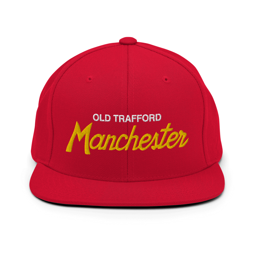 Manchester Retro Snapback Hat - Soccer Snapbacks