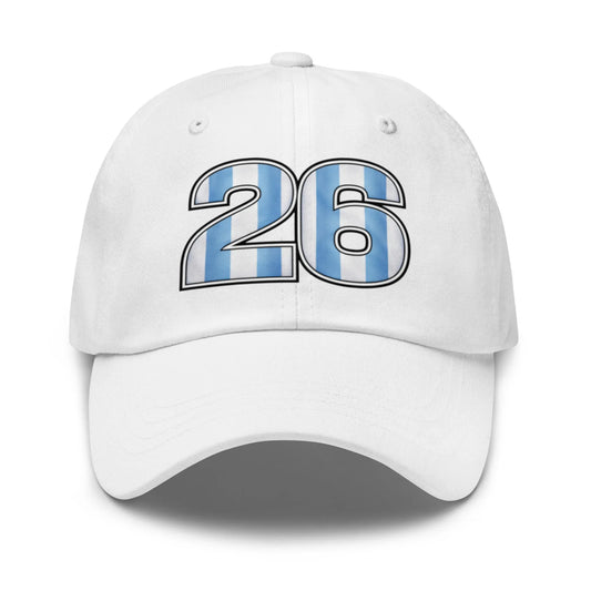 Argentina 26 Soccer Supporter Dad Hat - Country. Club. Soccer.