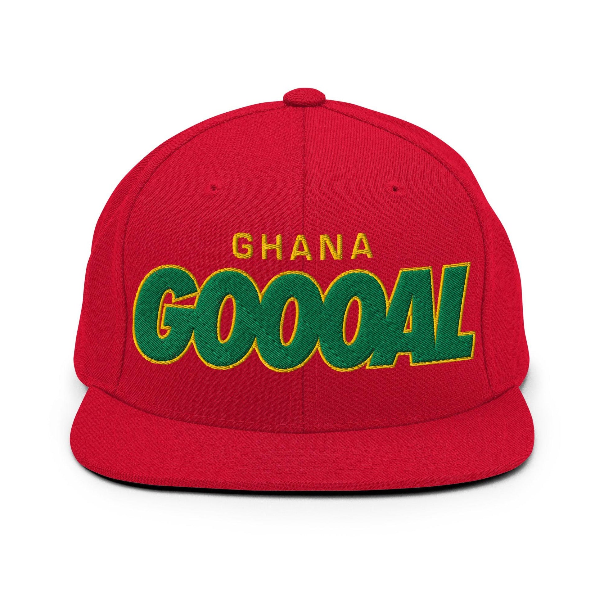 Ghana-goal-soccer-snapback-hat-red-front-69286ef8eba14 - Country. Club. Soccer.