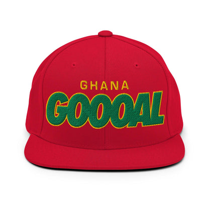 Ghana-goal-soccer-snapback-hat-red-front-69286ef8eba14 - Country. Club. Soccer.
