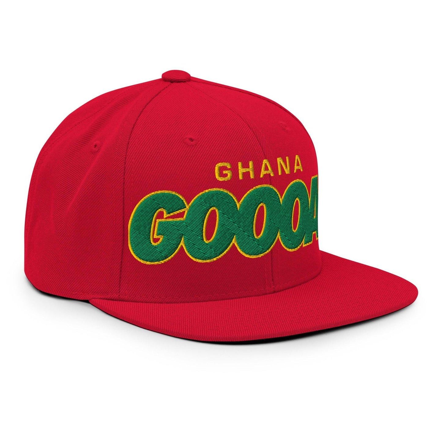 Ghana-goal-soccer-snapback-hat-red-right-front - Country. Club. Soccer.