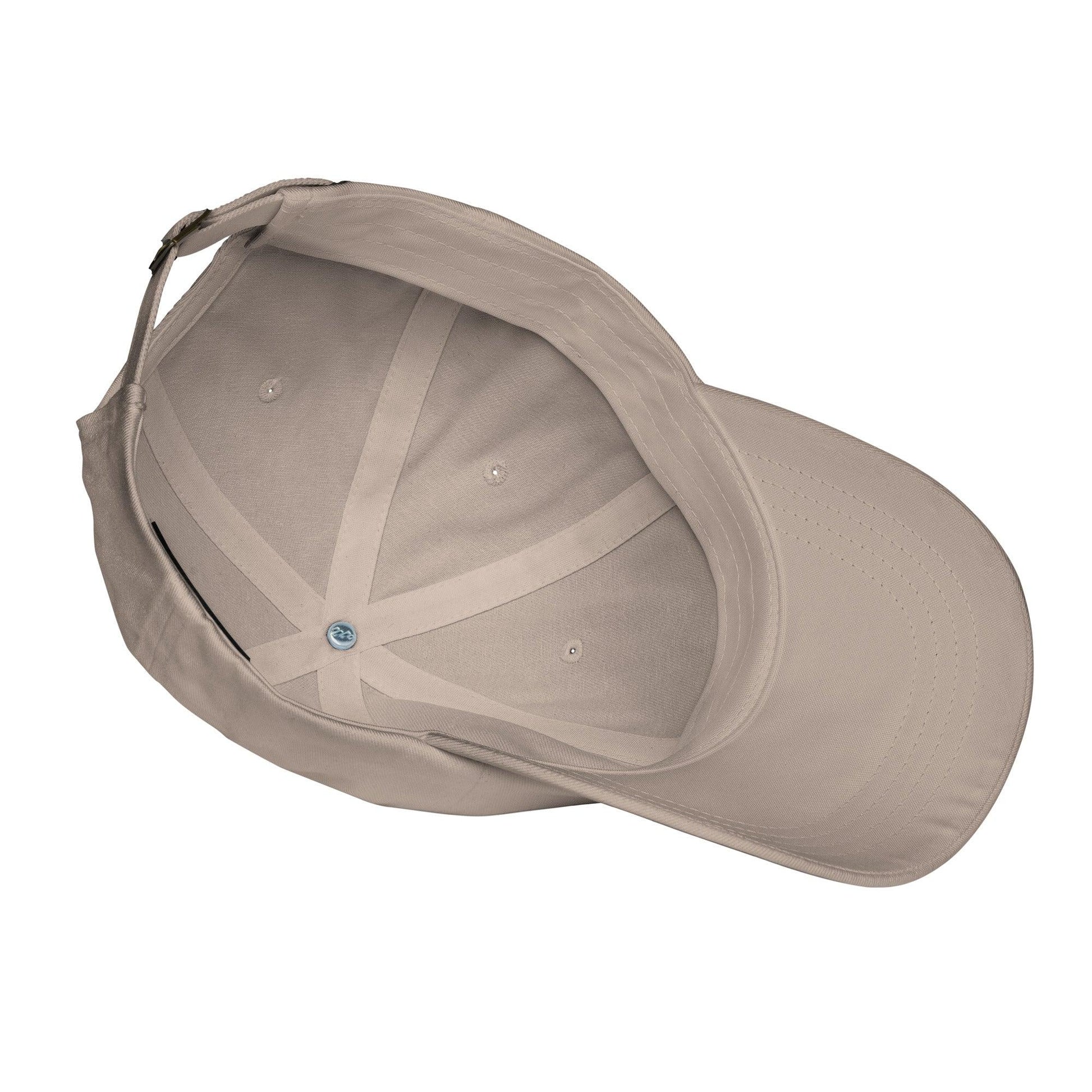Beige hat on a white background