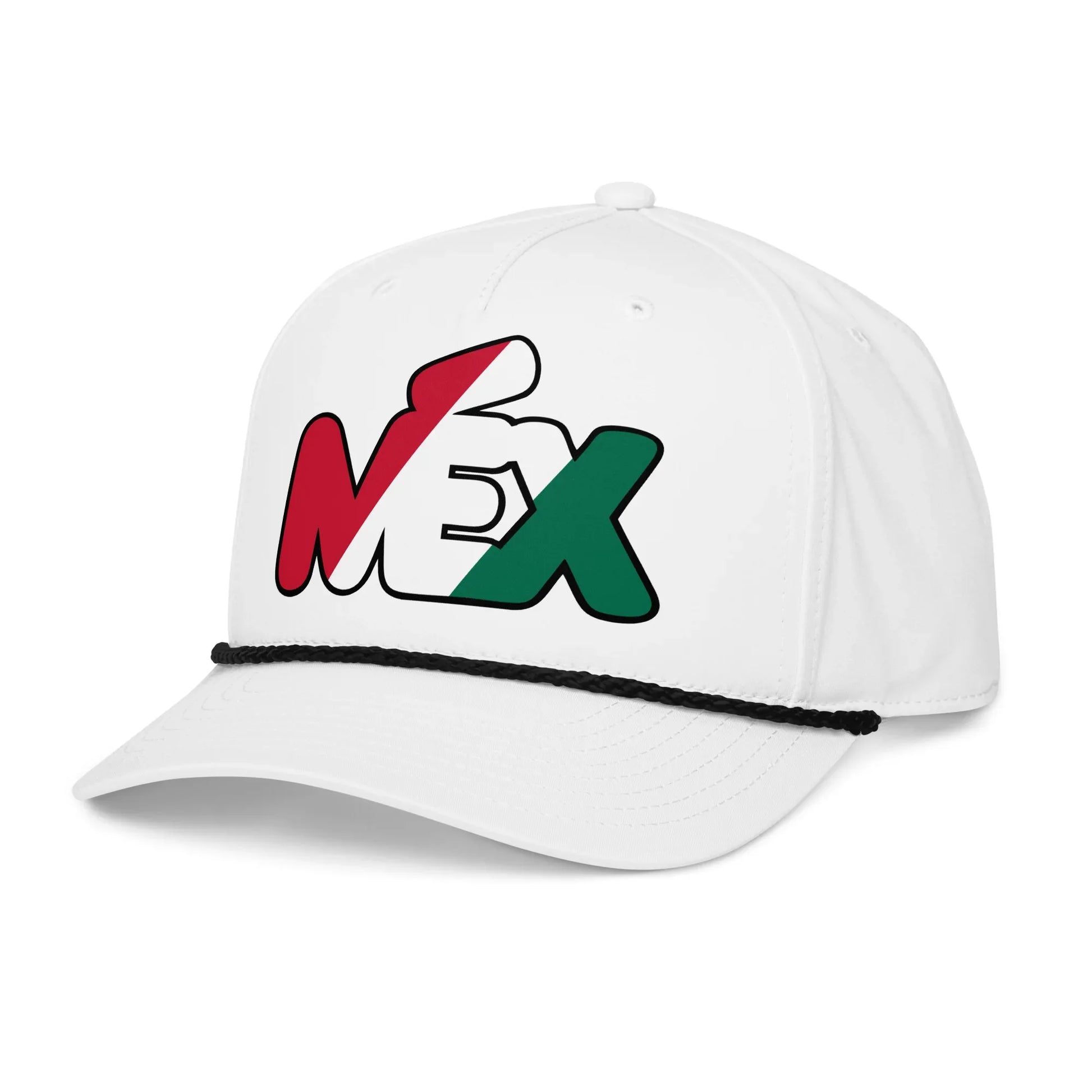 Mexico-Soccer-Snapback-rope-cap-white-black-left-front-69e25e8b82cae - Country. Club. Soccer.