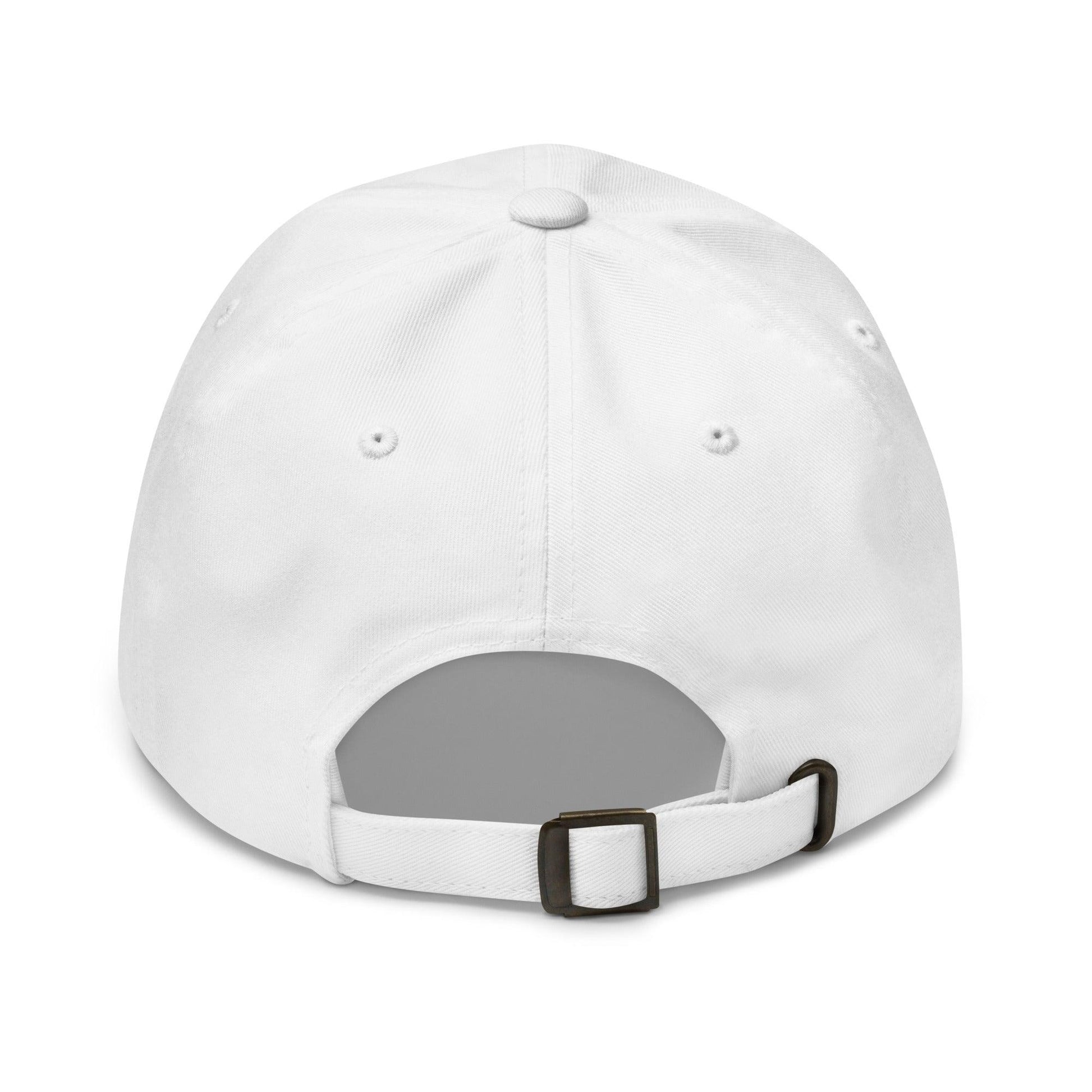 White cap back with white background