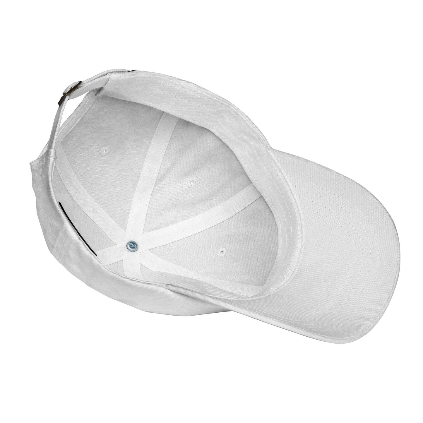 White hat on a white background