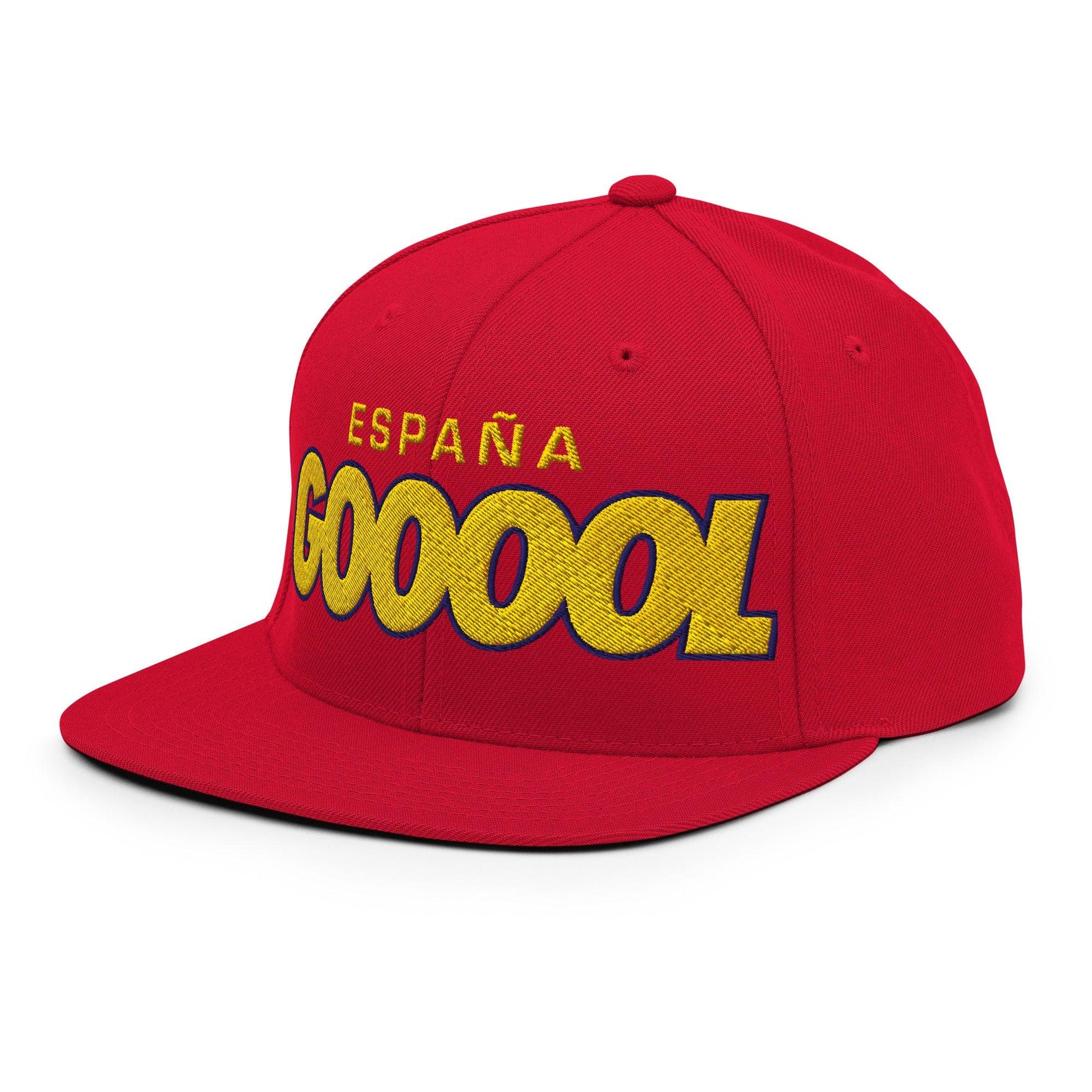 Spain Gol Soccer Hat – Embroidered Design Snapback | Adjustable | Supporter Edition - Country. Club. Soccer.