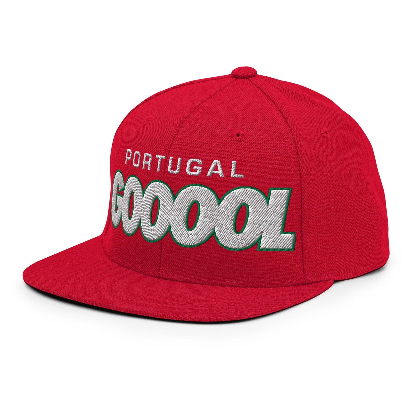 Portugal Gol Soccer Hat – Embroidered Design Snapback | Adjustable | Supporter Edition - Country. Club. Soccer.