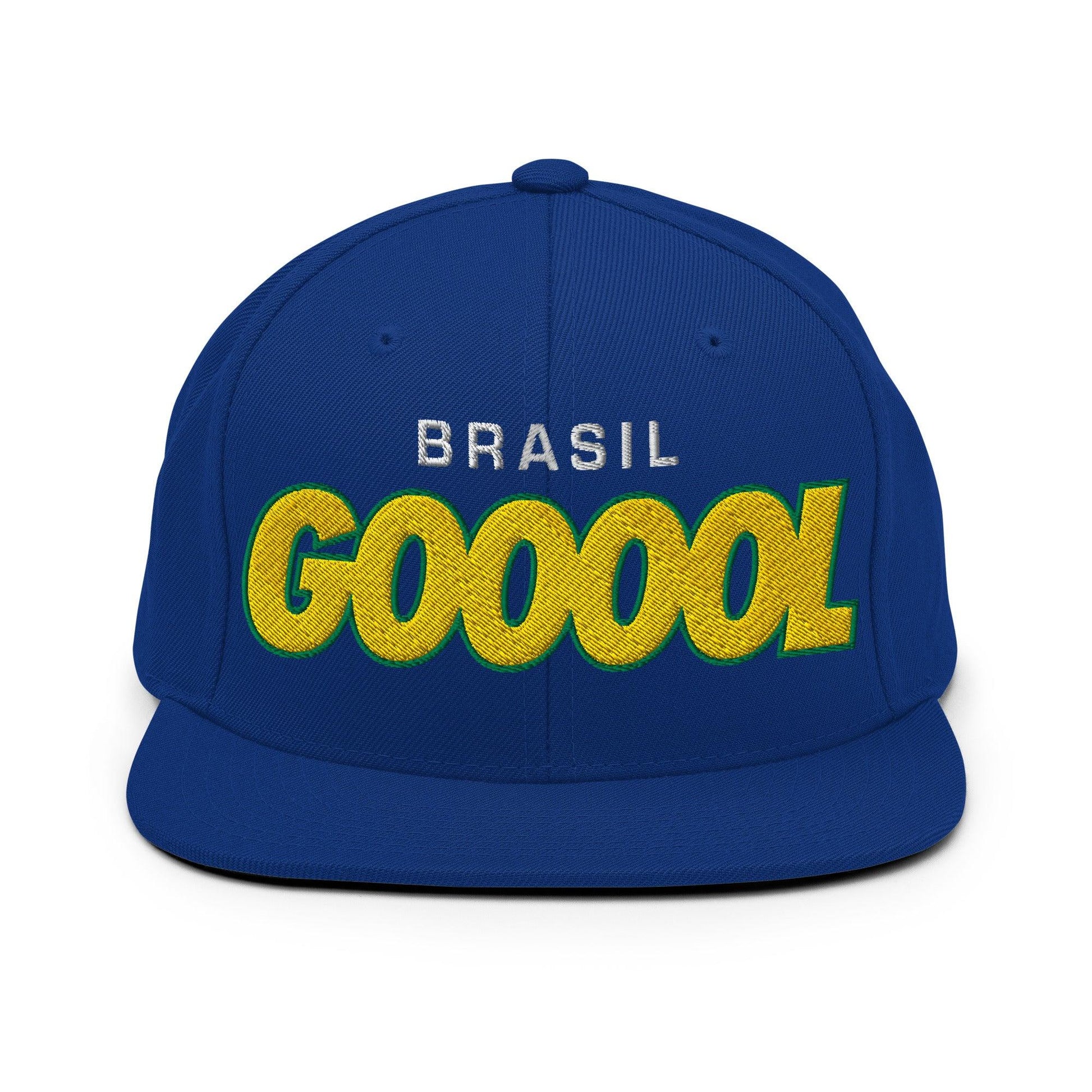 Brasil Gol Soccer Hat – Embroidered Design Snapback | Adjustable | Supporter Edition - Country. Club. Soccer.