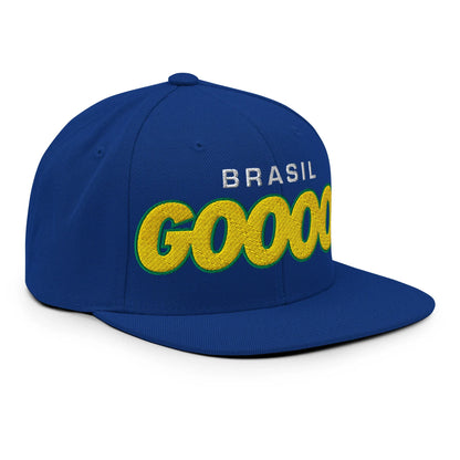 Brasil Gol Soccer Hat – Embroidered Design Snapback | Adjustable | Supporter Edition - Country. Club. Soccer.