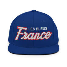 Load image into Gallery viewer, France Retro Snapback Hat - Country. Club. Soccer.