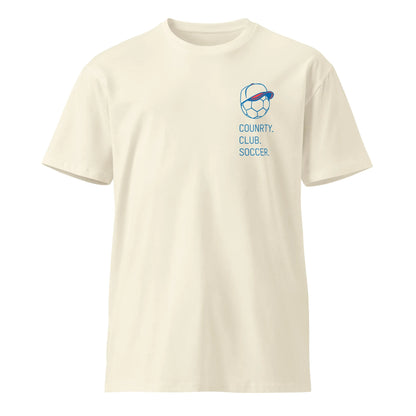 unisex-premium-t-shirt-natural-front-699bf0f15d59c - Country. Club. Soccer.