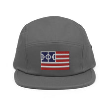 Load image into Gallery viewer, US Soccer Flag Five Panel Hat - Soccer Snapbacks