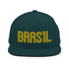 Load image into Gallery viewer, Brasil Soccer Snapback Hat - Soccer Snapbacks