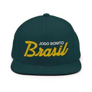 Brasil Jogo Bonito Retro Snapback Hat - Soccer Snapbacks