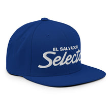 Load image into Gallery viewer, El Salvador Retro Snapback Hat - Country. Club. Soccer.