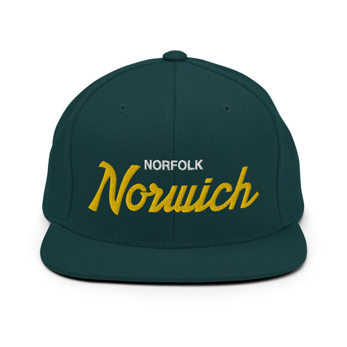 Norwich Retro Snapback Hat - Soccer Snapbacks