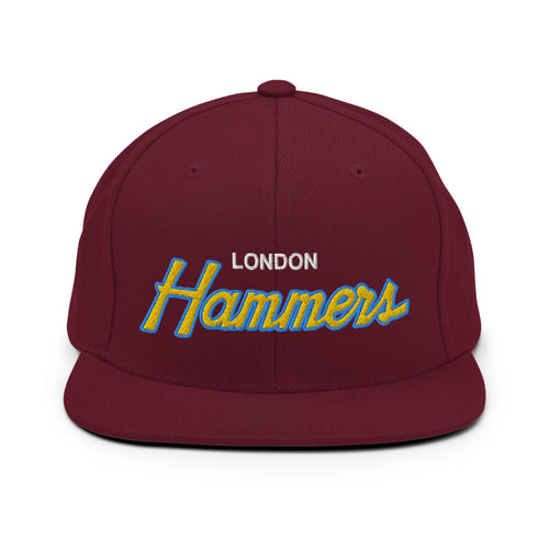 Hammers Retro Snapback Hat - Soccer Snapbacks