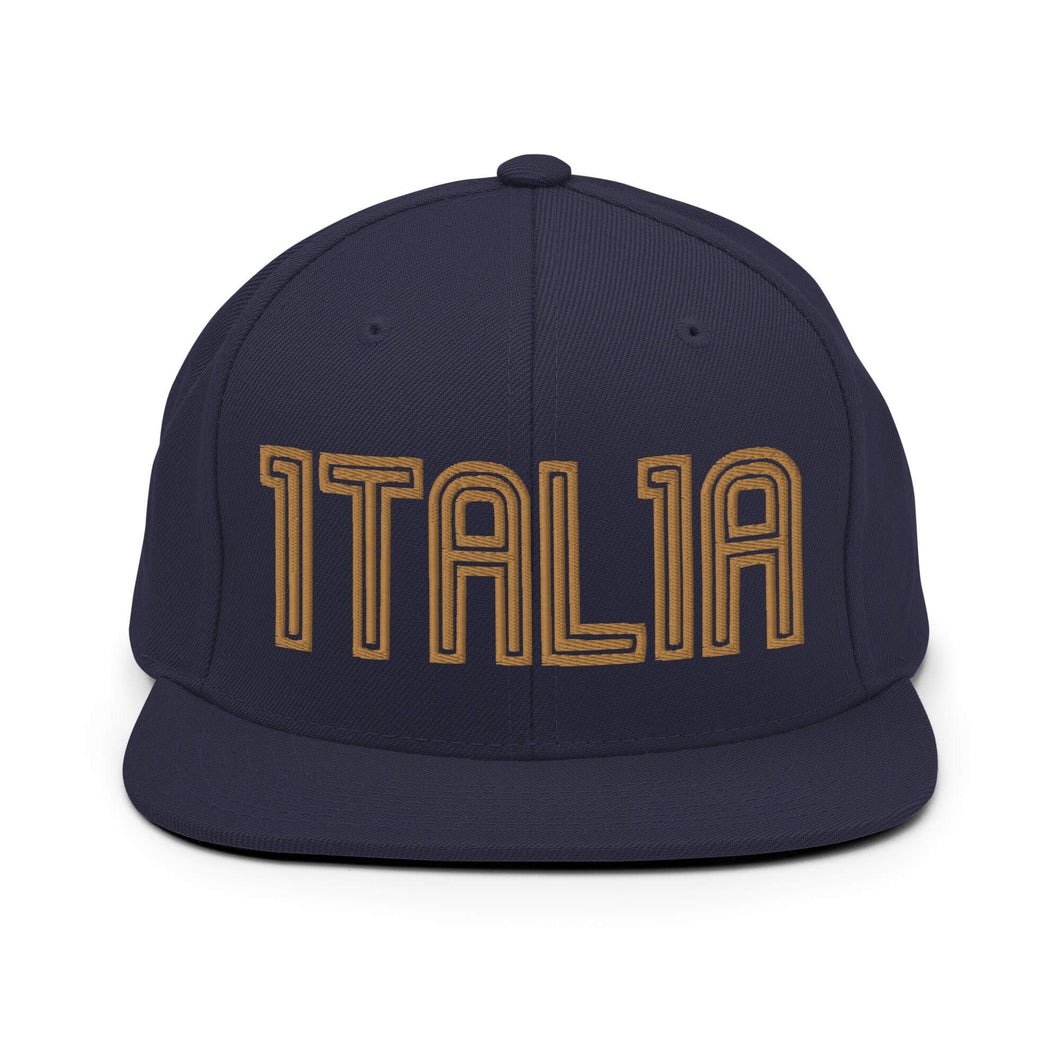 Italia Soccer Snapback Hat - Country. Club. Soccer.