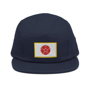 Japan Soccer Flag Five Panel Hat - Country. Club. Soccer.