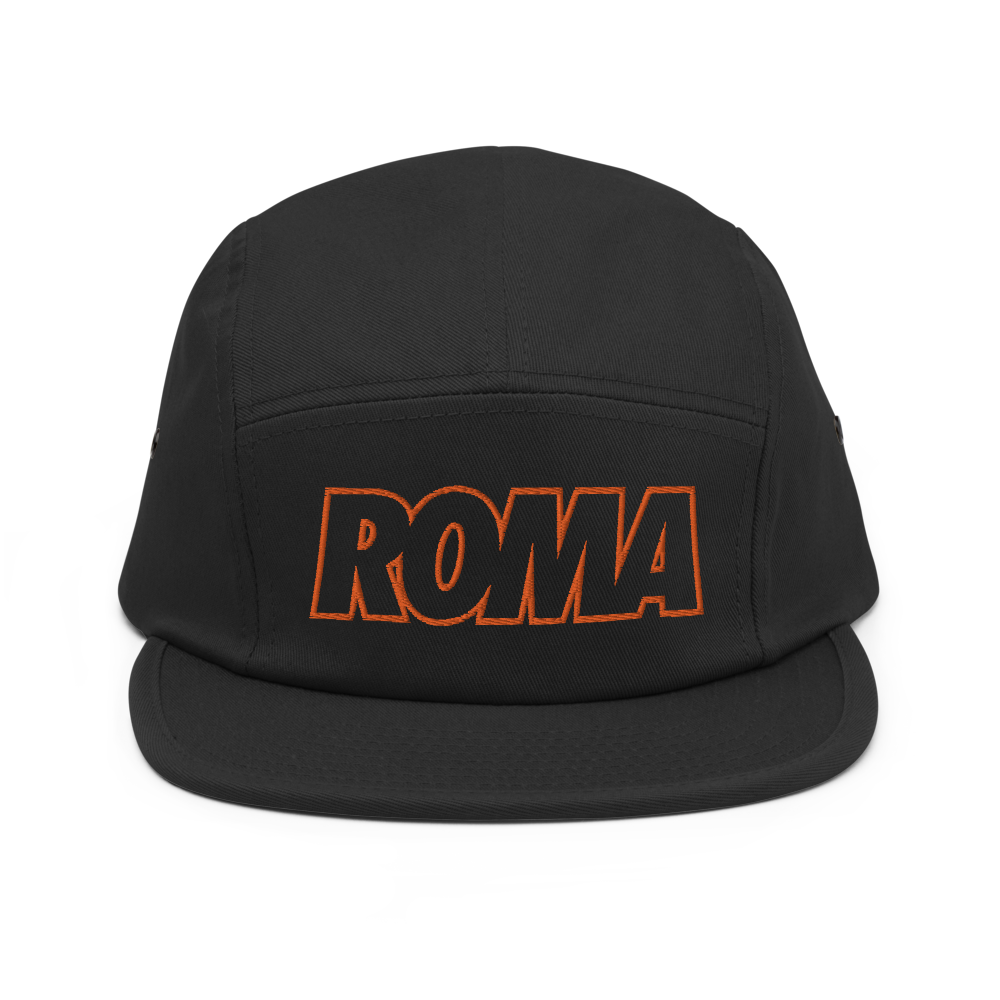 Roma Bold Five Panel Hat - Soccer Snapbacks