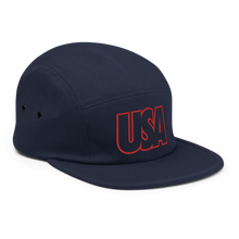 Load image into Gallery viewer, USA Bold Five Panel Hat - Soccer Snapbacks