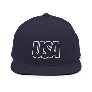 USA Bold Snapback Hat - Soccer Snapbacks