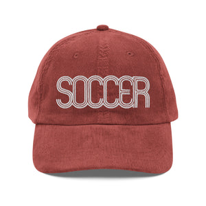 Soccer Corduroy Dad Hat - Country. Club. Soccer.